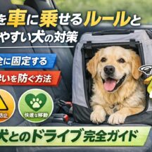 犬を車に乗せるときのルールと酔いやすい犬の対策｜動物福祉の視点から徹底解説