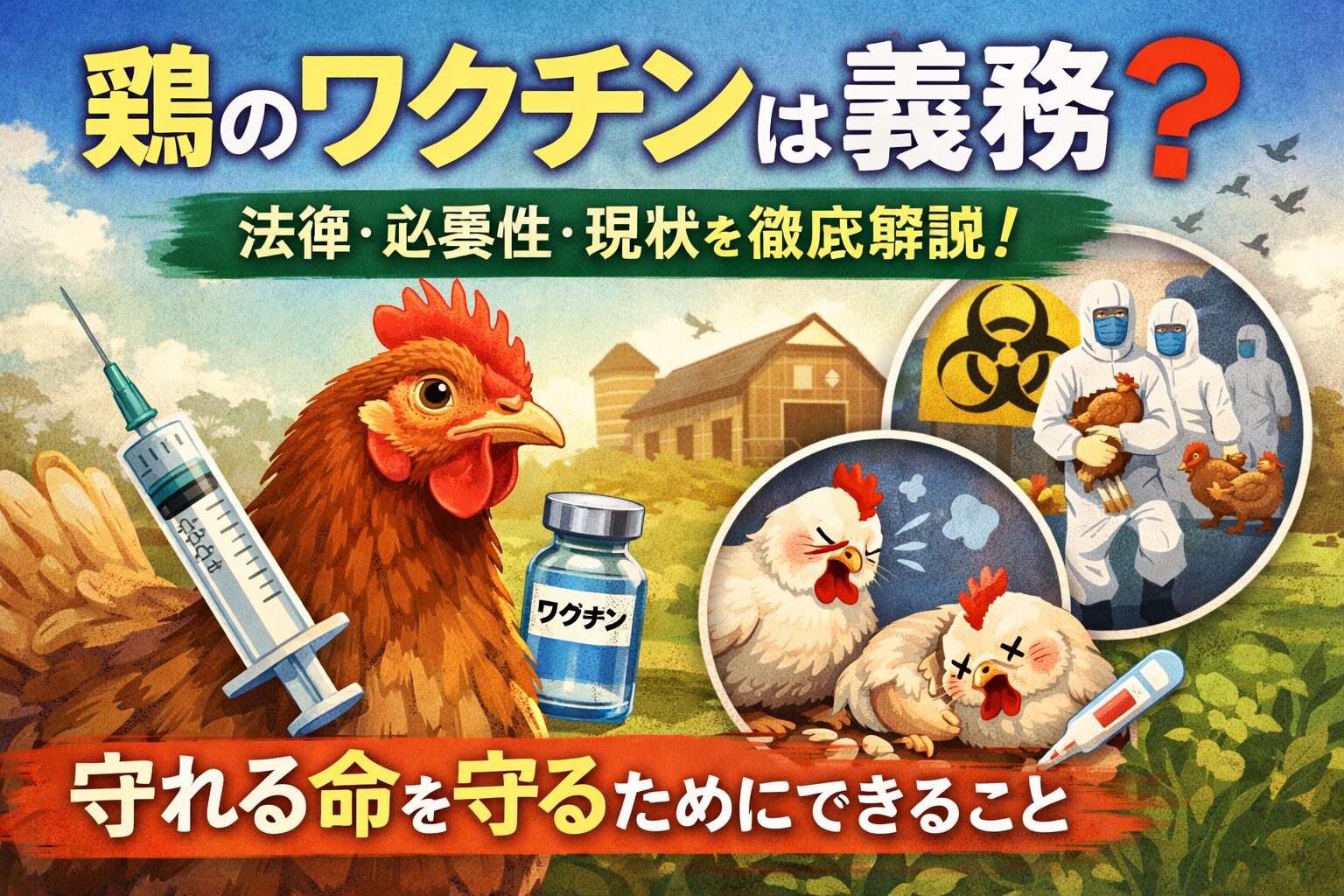 鶏のワクチン義務化はなぜ必要なのか