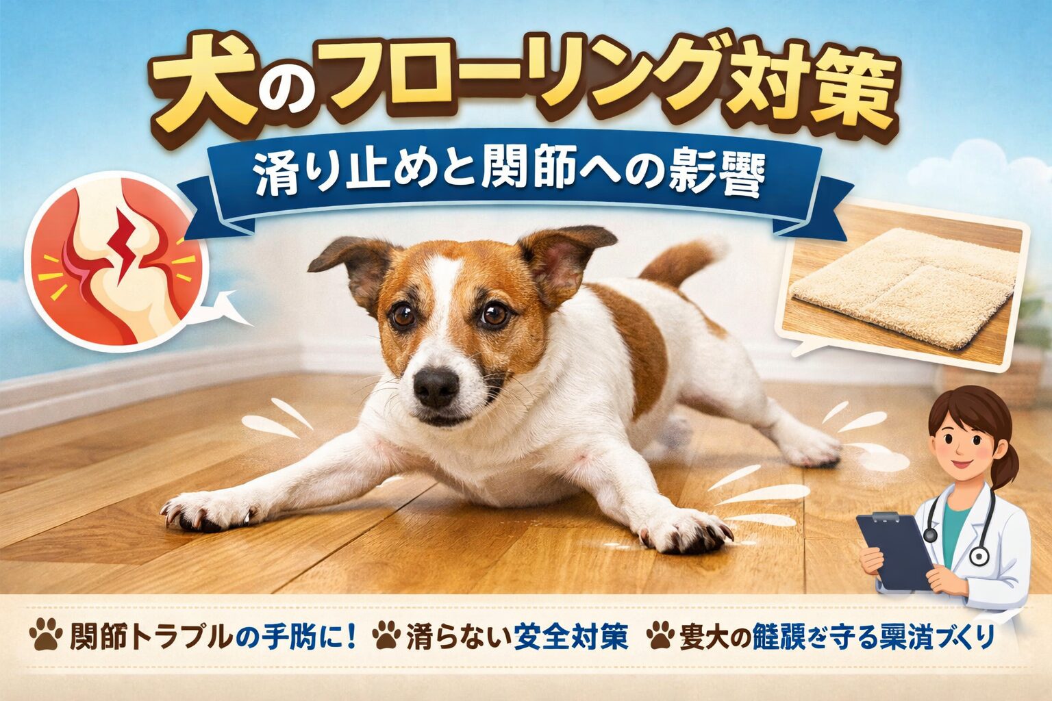 犬のフローリング対策完全ガイド