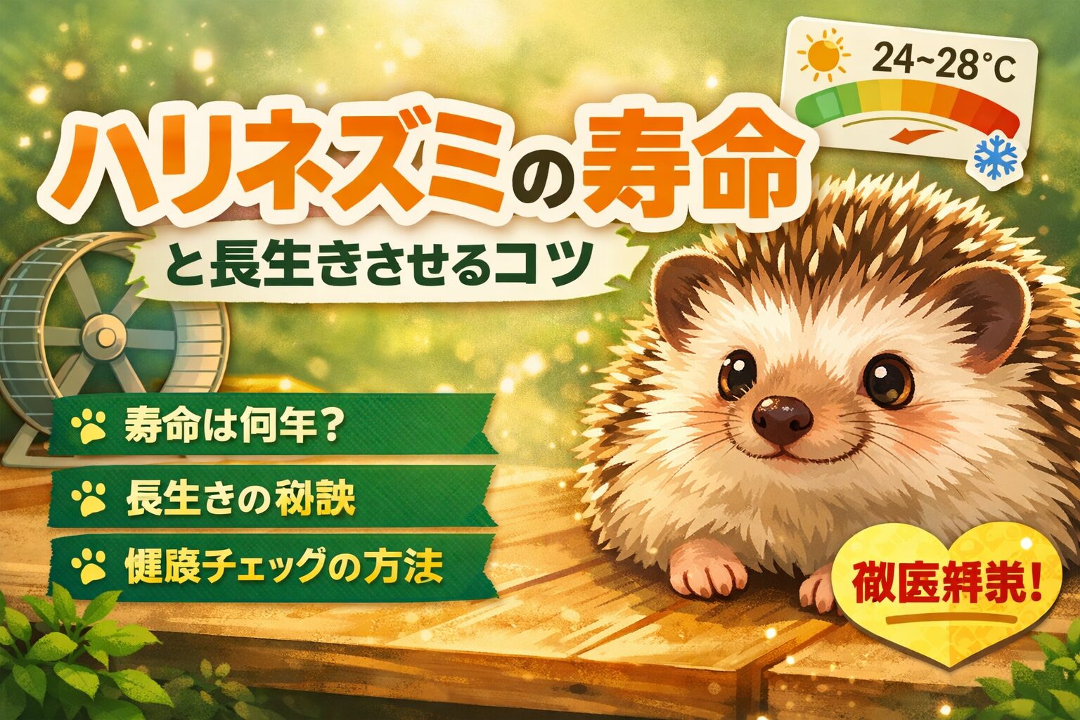 ハリネズミの寿命は何年？