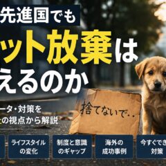 なぜ先進国でもペット放棄は増えるのか｜データと構造的要因から読み解く動物福祉の現実