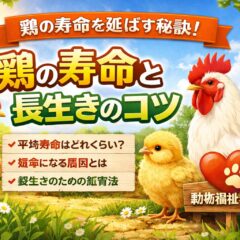 鶏の寿命は何年？長生きのコツと健康管理を動物福祉の視点で徹底解説