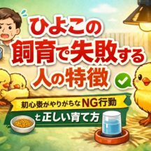 ひよこの飼育で失敗する人の特徴【動物福祉の視点から徹底解説】