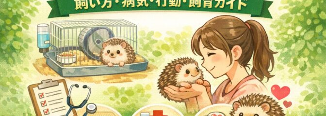 ハリネズミの記事まとめ｜飼い方・病気・行動・飼育環境まで総合ガイド