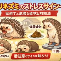 ハリネズミのストレスサイン一覧｜見逃すと危険な行動・症状を専門家視点で徹底解説