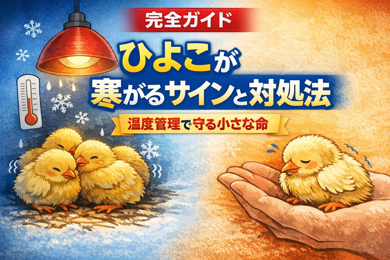 ひよこが寒がるサインと対処法