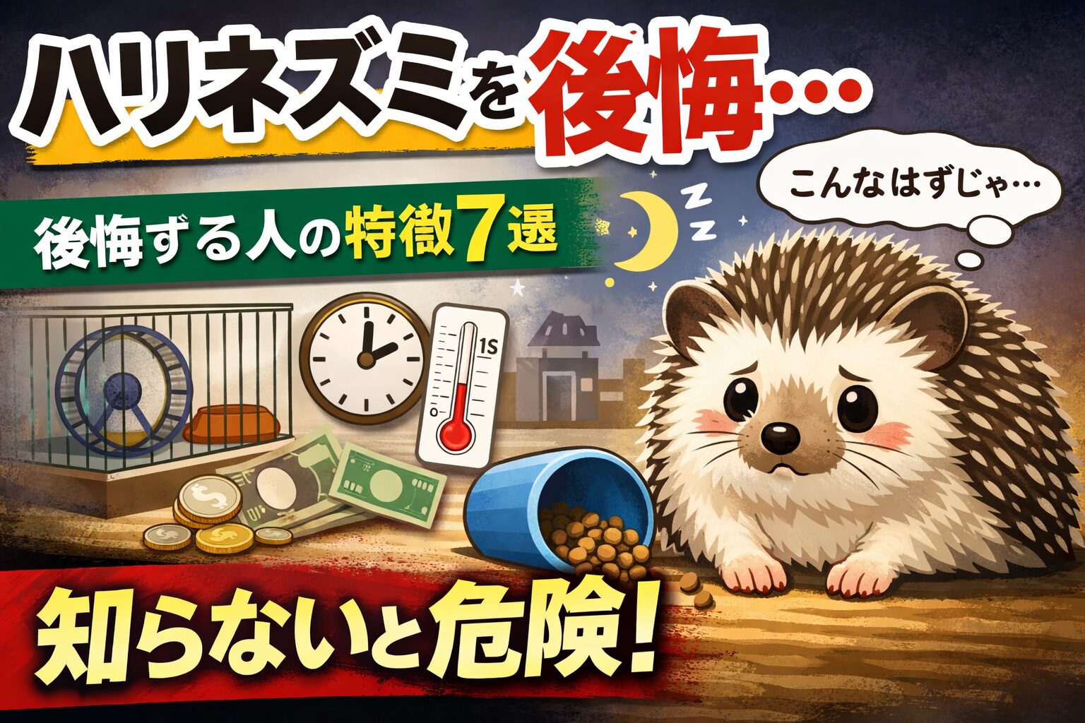 ハリネズミを飼って後悔する人の特徴