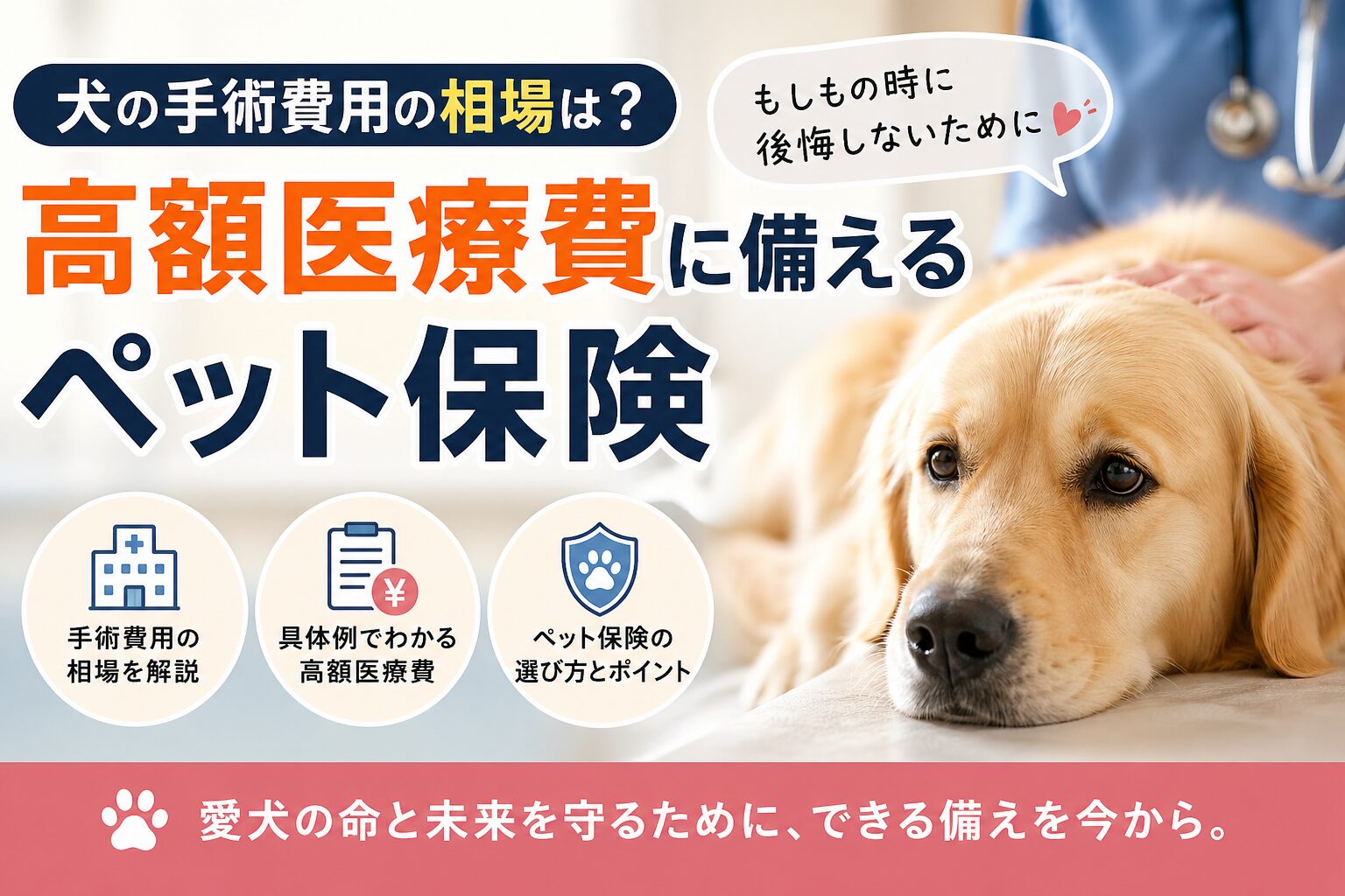 高額医療費に備えるペット保険