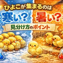 ひよこが集まるのは寒い？暑い？行動で見分ける体温管理の完全ガイド