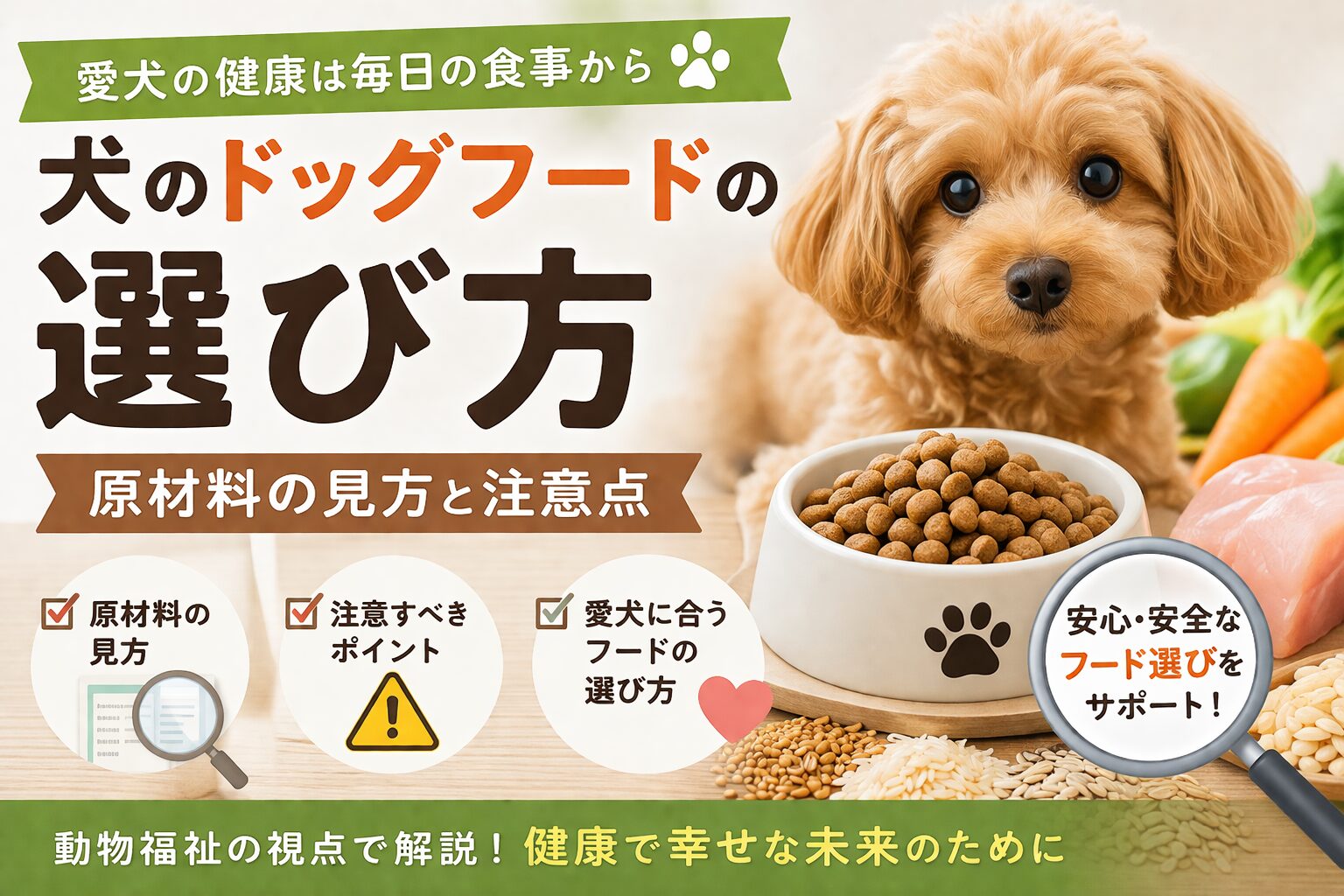 ドッグフードの選び方
