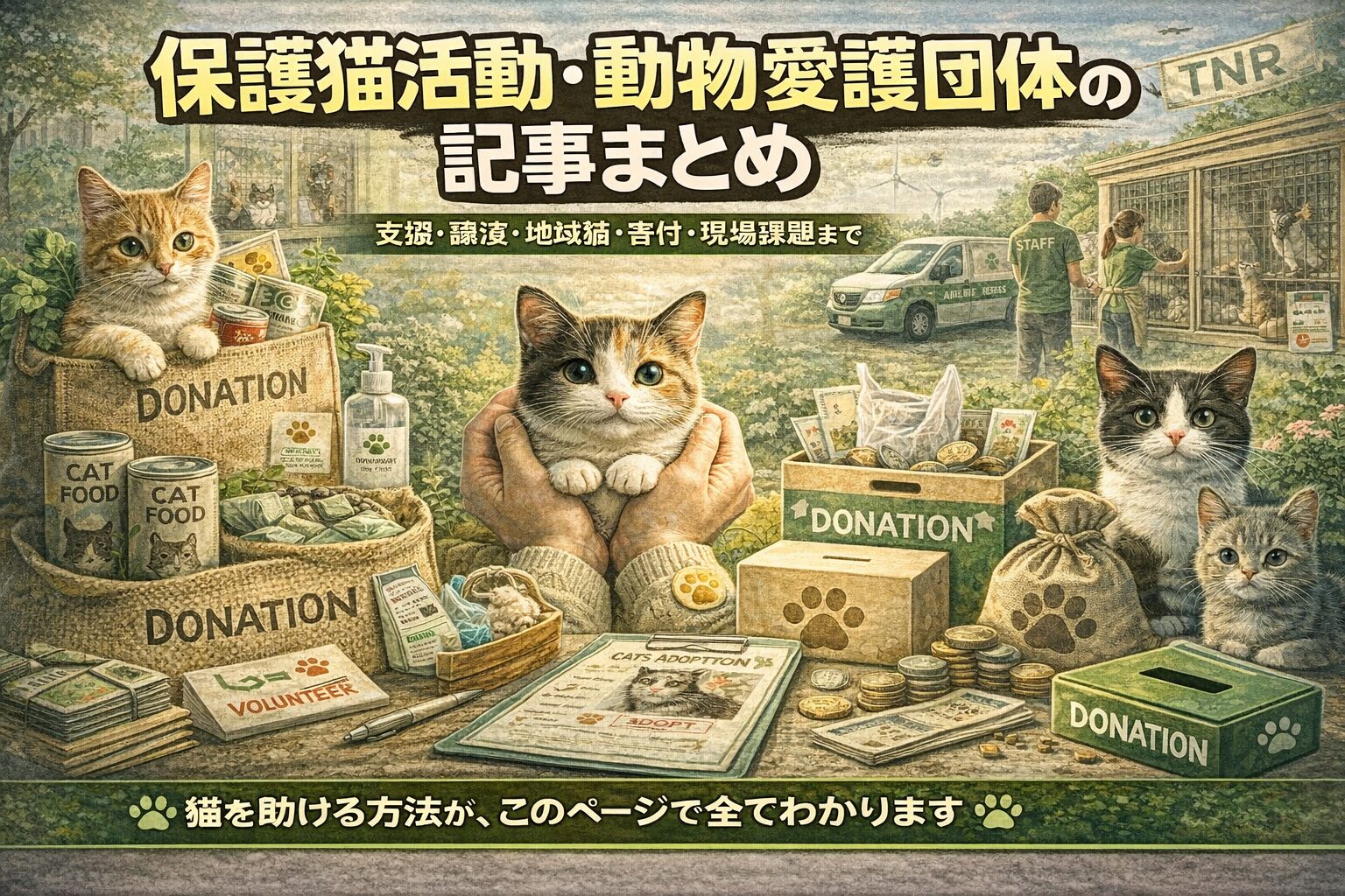 猫を助ける支援活動