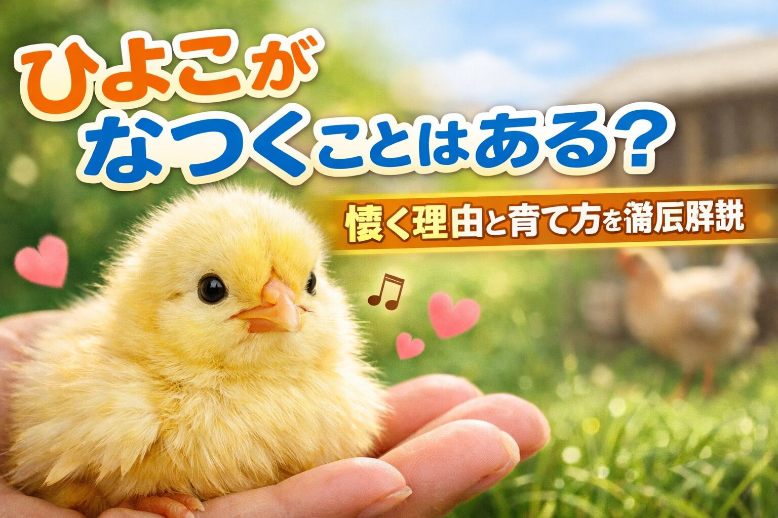 ひよこはなつく？