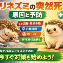 ハリネズミの突然死の原因と予防｜獣医師監修・飼い主が知るべき全知識