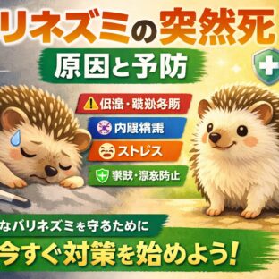 ハリネズミの突然死の原因と予防｜獣医師監修・飼い主が知るべき全知識