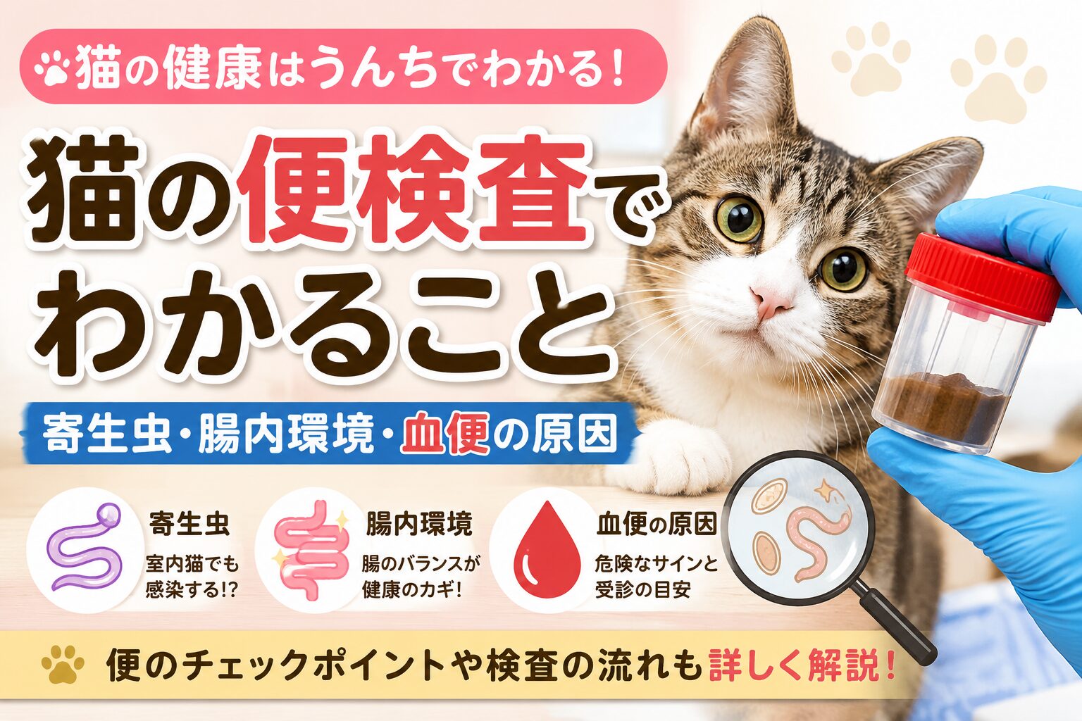 猫の便検査でわかること