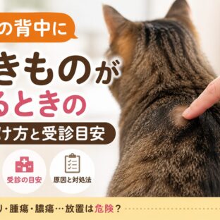 猫の背中にできものがあるときの見分け方と受診目安｜動物福祉の視点から徹底解説
