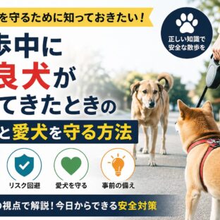 散歩中に野良犬が寄ってきたときの対応と愛犬を守る方法｜専門家が解説する安全行動マニュアル