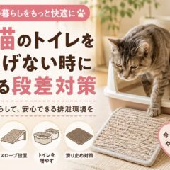 老猫がトイレをまたげない時の段差対策｜獣医師監修・完全ガイド