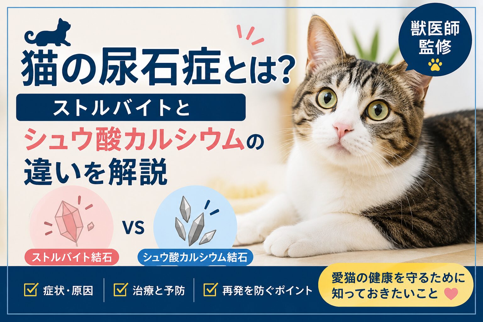 猫の尿石症とは