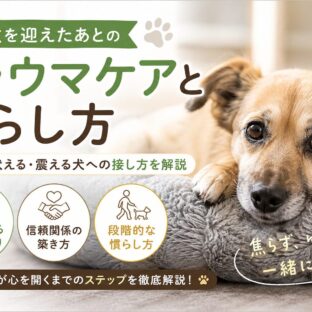 保護犬を迎えたあとのトラウマケアと慣らし方｜専門家も推奨する段階的アプローチ