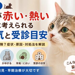 猫の耳が赤い・熱いときに考えられる病気と受診目安【獣医師監修レベルの解説】