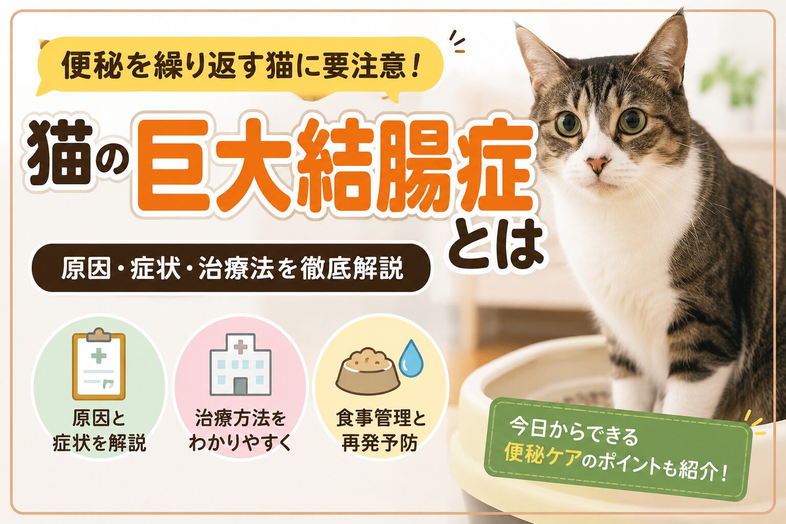 猫の巨大結腸症とは