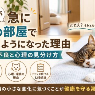猫が急に別の部屋で寝るようになった理由｜体調不良と心理の見分け方