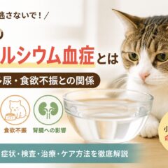 猫の高カルシウム血症とは｜多飲多尿・食欲不振との関係を獣医師監修で徹底解説