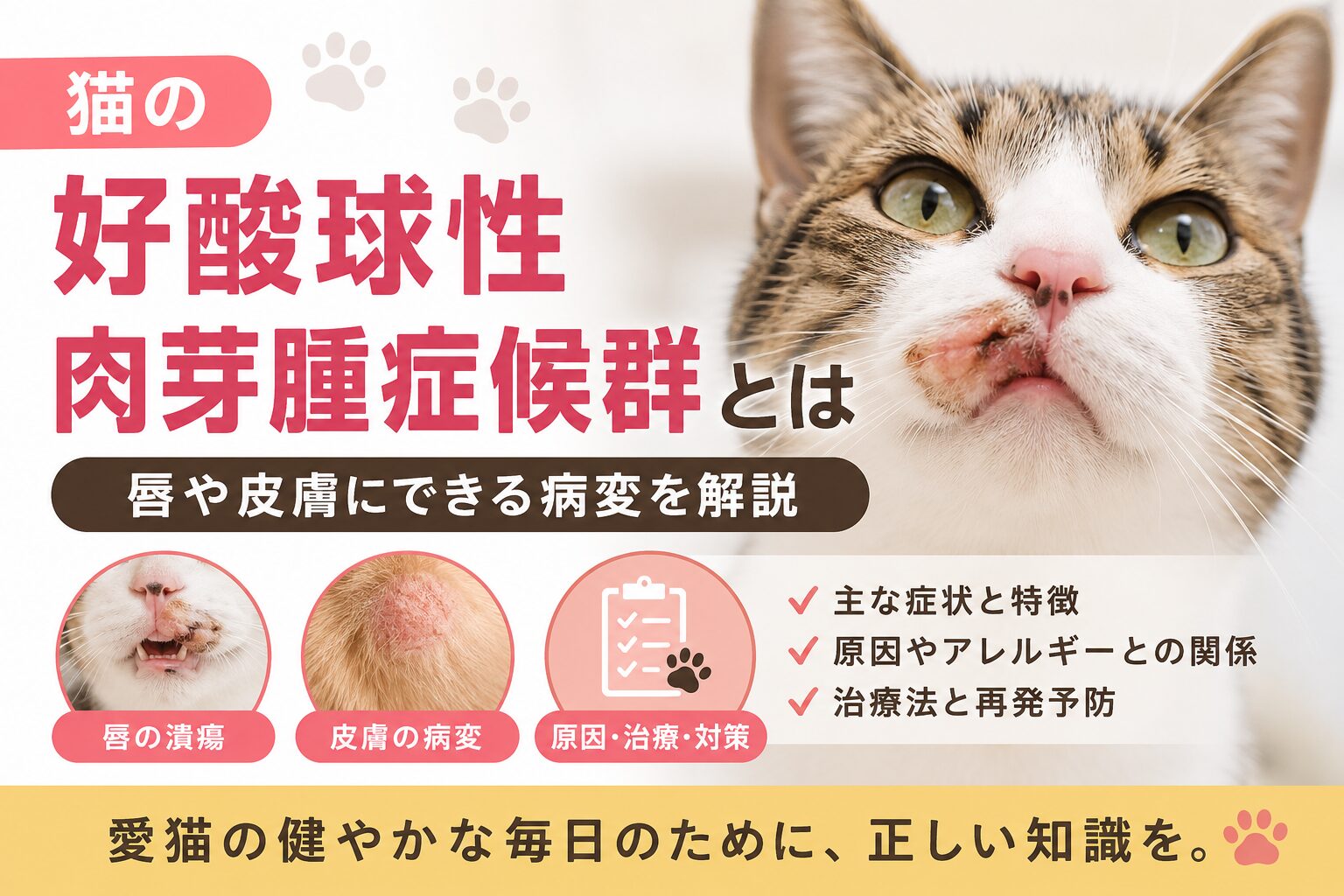 猫の好酸球性肉芽腫症候群とは