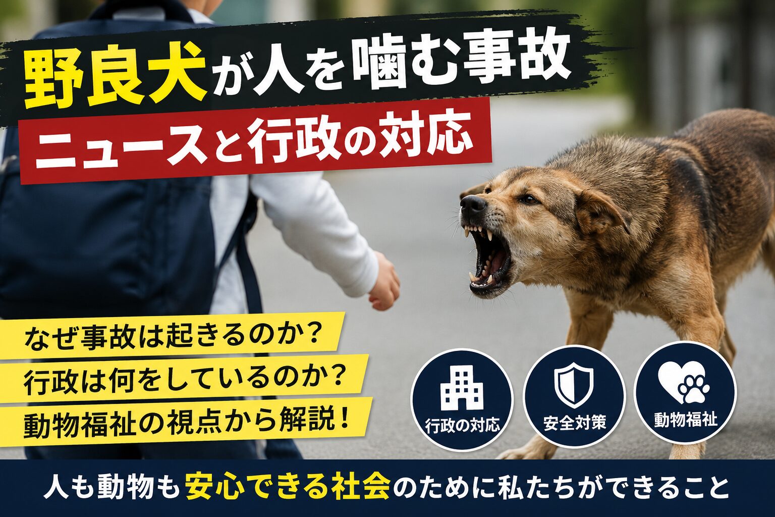 野良犬が人を噛む事故はなぜ起きる