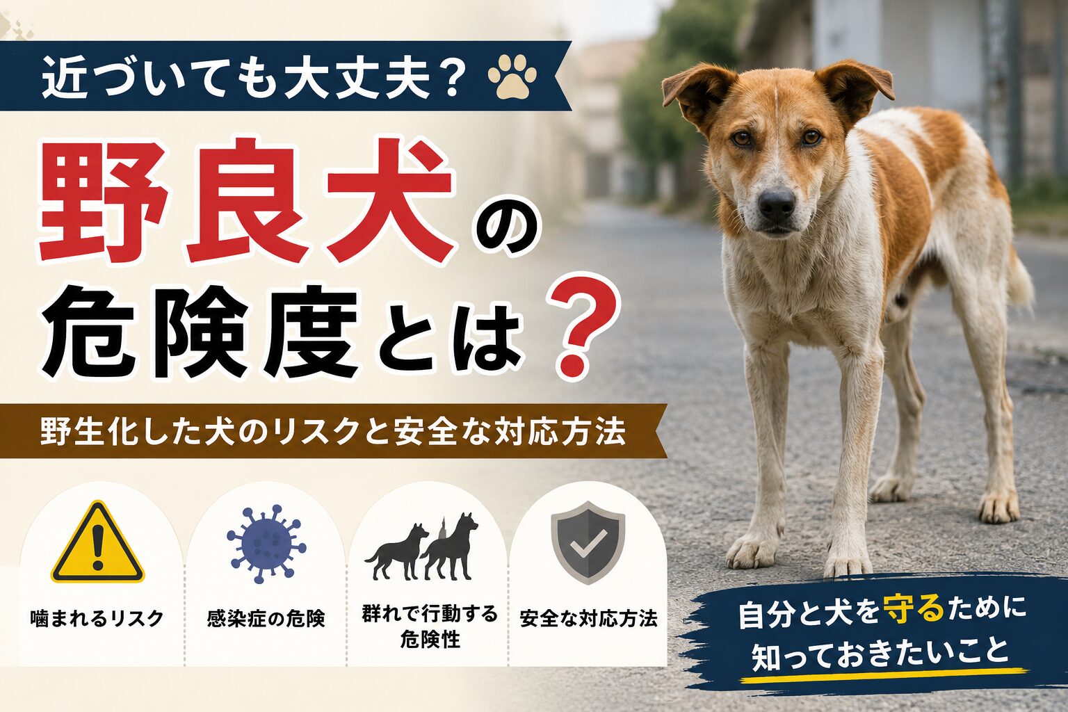 野良犬に近づいても大丈夫？