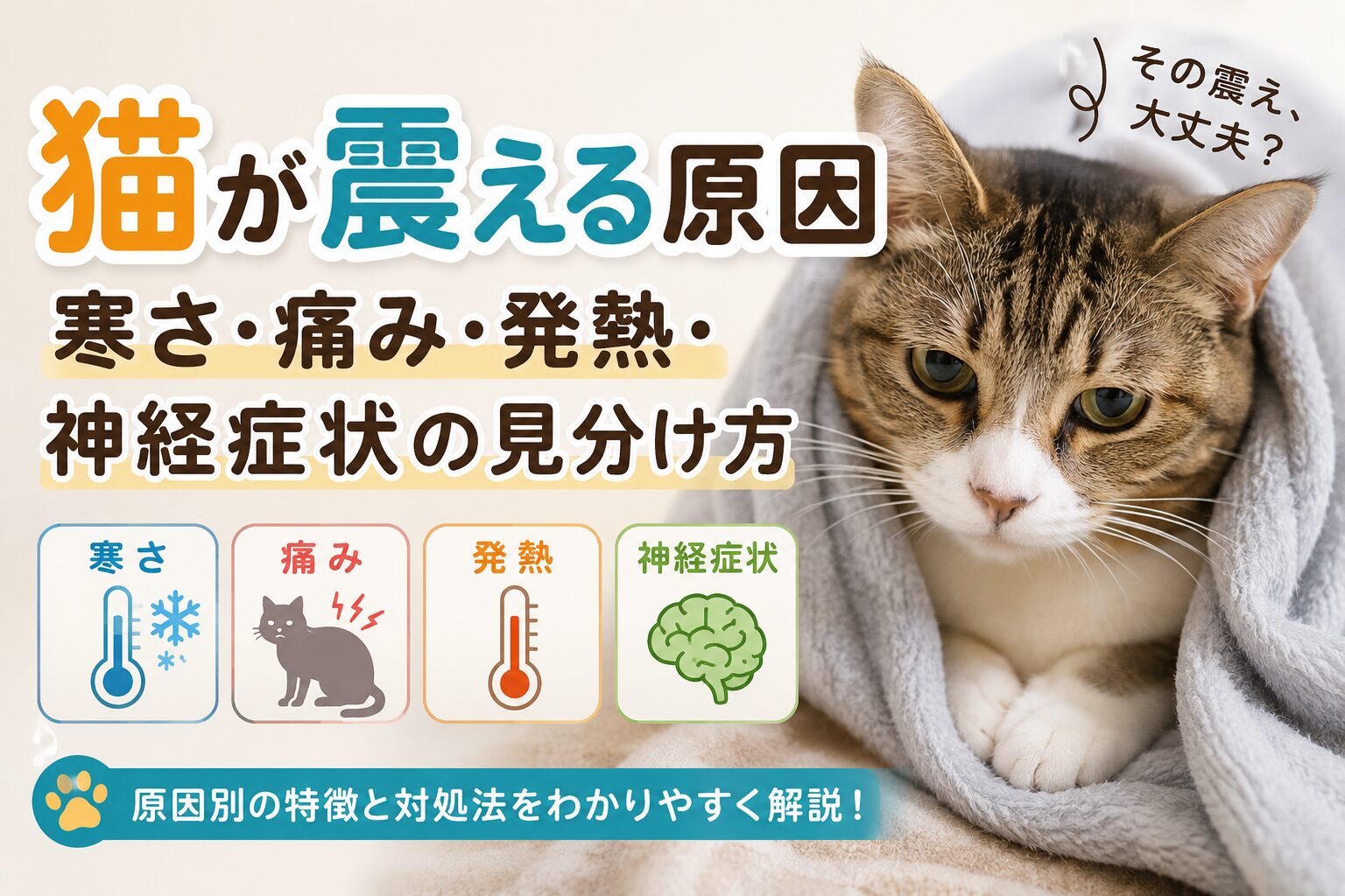 猫が震える原因