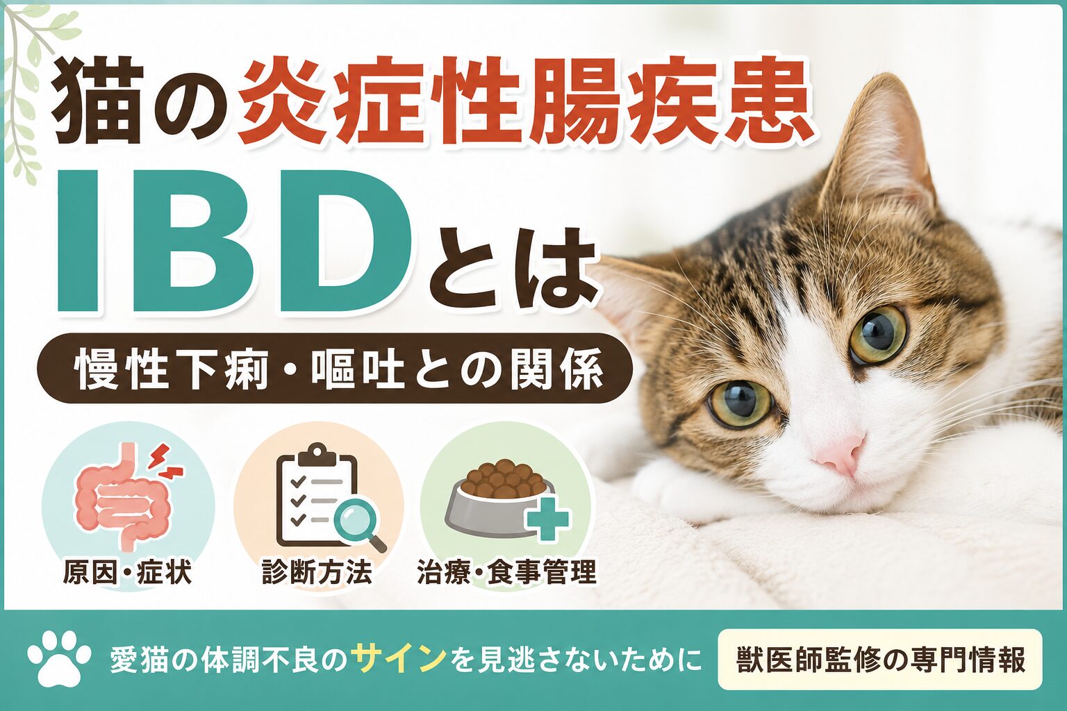 猫の炎症性腸疾患IBDとは