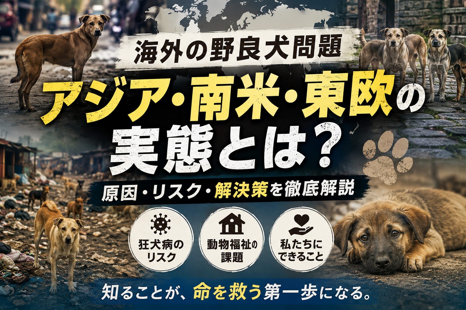 海外の野良犬問題とは？