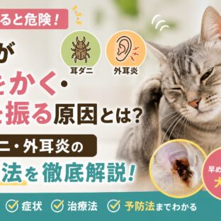 猫が耳をかく・頭を振る原因と耳ダニ・外耳炎の対処法｜愛猫を守る完全ガイド