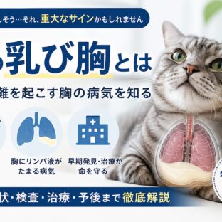 猫の乳び胸とは｜呼吸困難を起こす胸の病気を知る