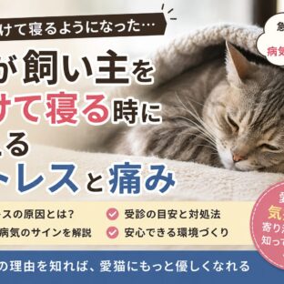 猫が飼い主を避けて寝る時に考えるストレスと痛み｜行動の変化を見逃さないために