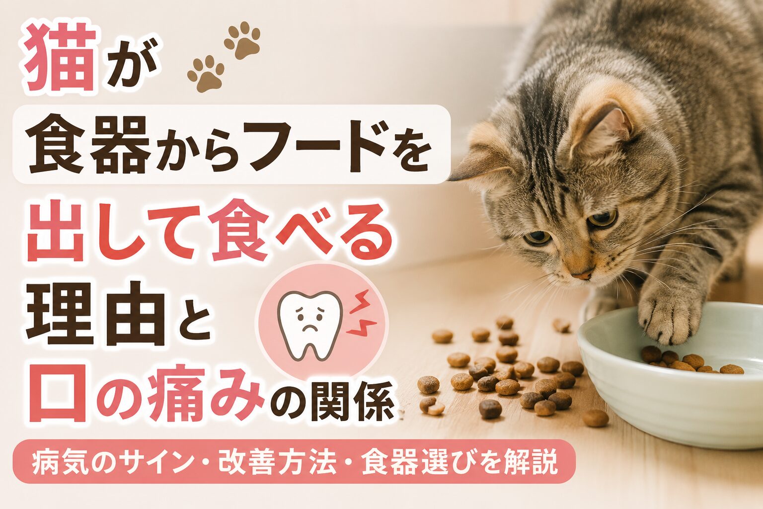 猫が食器からフードを出して食べる理由