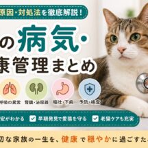 猫の病気・健康管理まとめ｜症状・予防・受診目安・老猫ケアまで総合解説