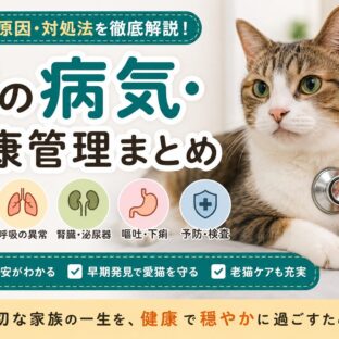 猫の病気・健康管理まとめ｜症状・予防・受診目安・老猫ケアまで総合解説