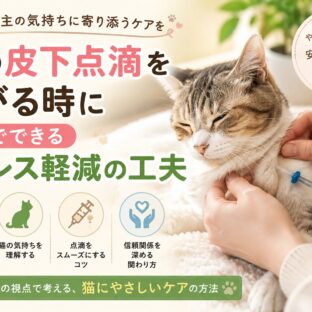 猫が皮下点滴を嫌がるときに家庭でできるストレス軽減の工夫
