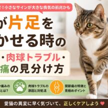 猫が片足を浮かせる時に考えられる原因とは|怪我・肉球トラブル・関節痛の見分け方を徹底解説