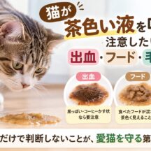 猫が茶色い液を吐く時に注意したい出血・フード・毛玉の違いとは【獣医監修基準で解説】